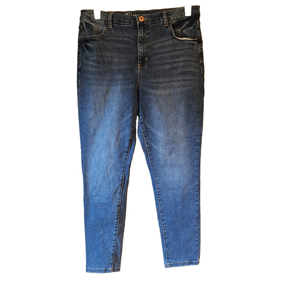 No Boundaries Juniors 17 High Rise Skinny Jeans Blue Stretch Denim Medium Wash - Picture 1 of 9